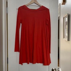 Orange Free People long sleeeve, mini dress